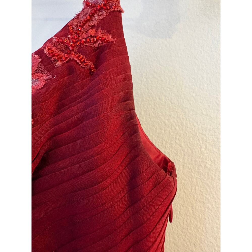 vintage y2k aftershock beaded silk gown - Picture 5 of 8